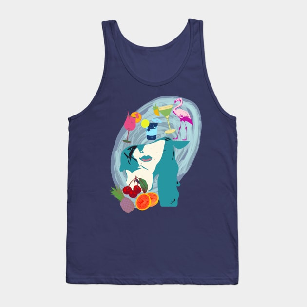 Beach party girl Tank Top by Flyingrabbit